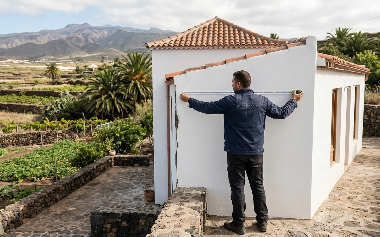 Medición de una ampliación existente junto a la vivienda original
