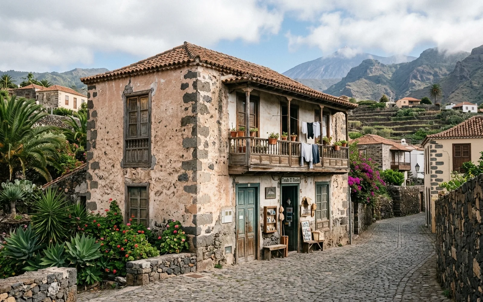 Edificación antigua consolidada en su entorno en Canarias