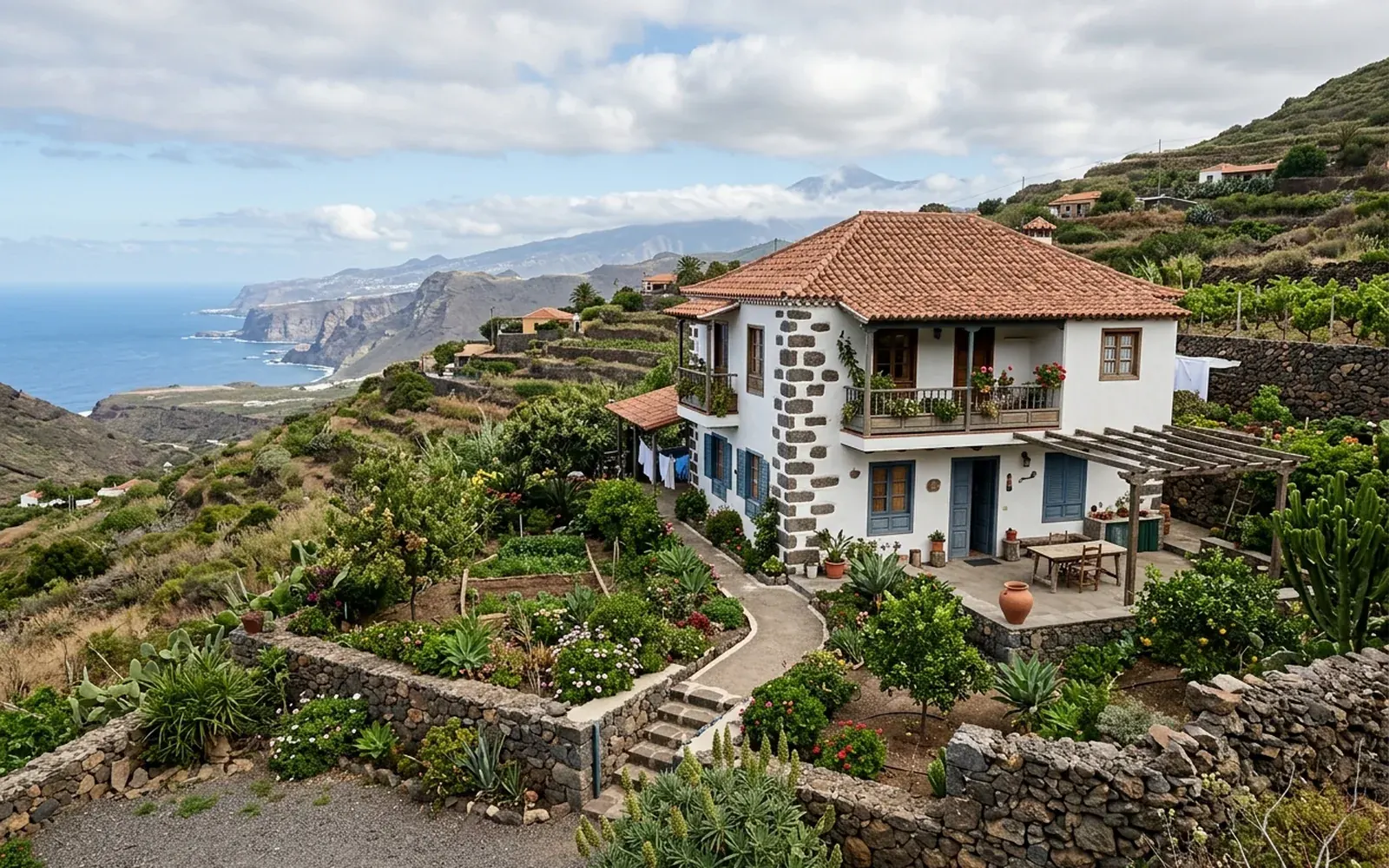 Edificación existente consolidada en un entorno rural canario