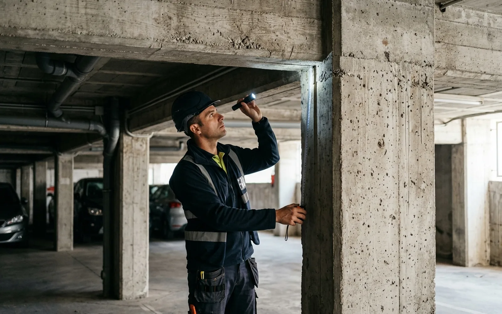 Inspección del estado estructural de un edificio