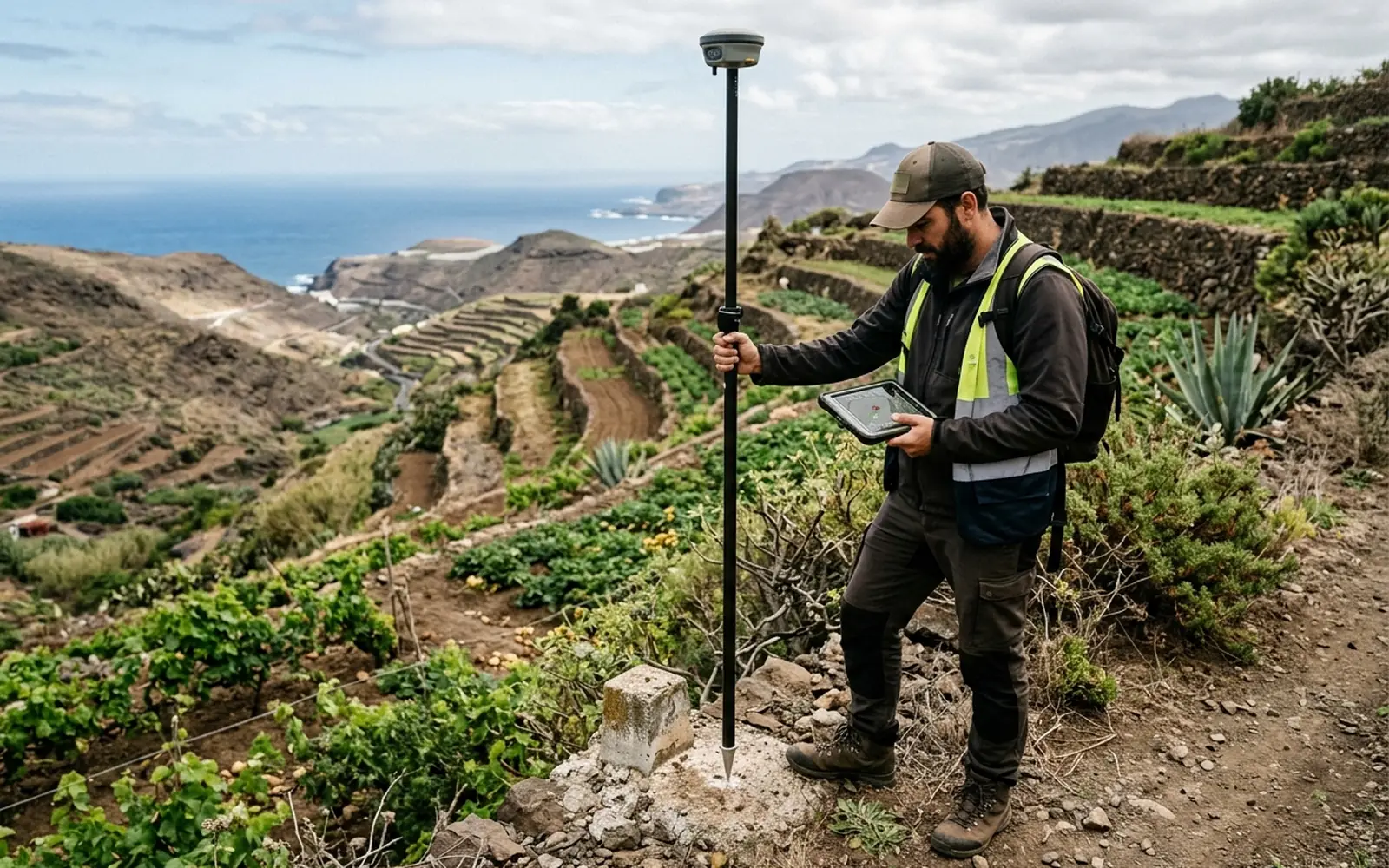 Georreferenciación de los vértices de una finca sobre el terreno