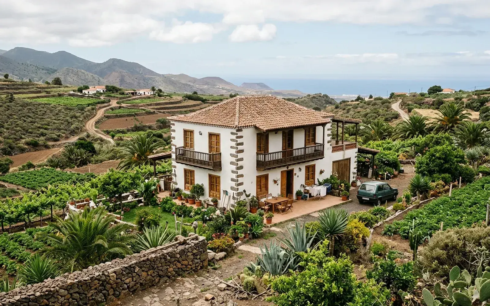 Vivienda consolidada y habitada en el medio rural canario